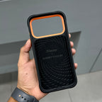 Nimmy Premium Embroidered Leather Case - NIMMY POPUP CASE - BLACK ORANGE ( No. 2703 ) - Style 5