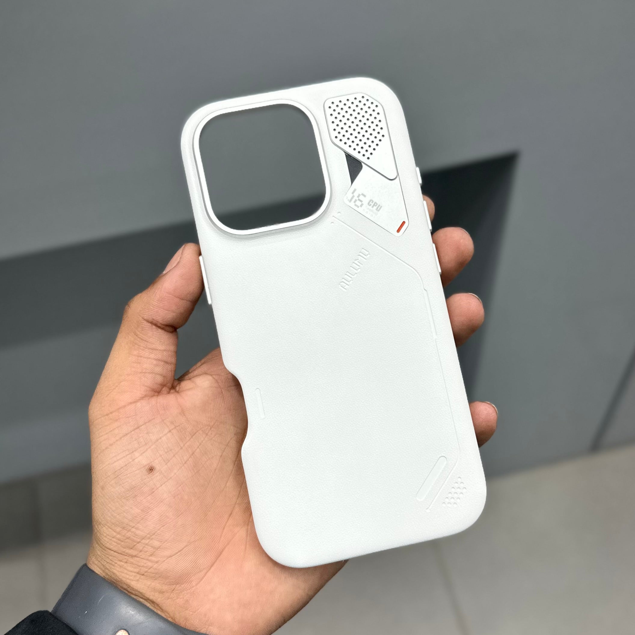 AULUMU VEGAN LEATHER CASE - WHITE ( No. 2640 ) Mobile Case by CoverMeUp - Style 3