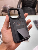 Protective Apple iPhone Back Cover - Silicone Phone Case with Stand for Iphone - Style 6