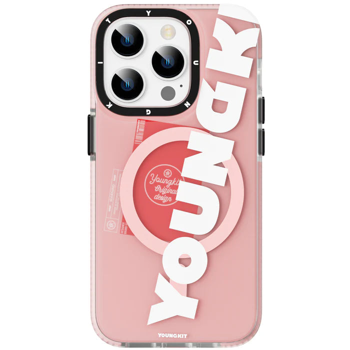 Youngkit Colorful Series Case Anti-Drop Magsafe for iPhone 14 Pro |Pink