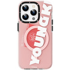 Protective Apple iPhone Back Cover - Youngkit Colorful Series Case Anti-Drop Magsafe for iPhone 14 Pro |Pink