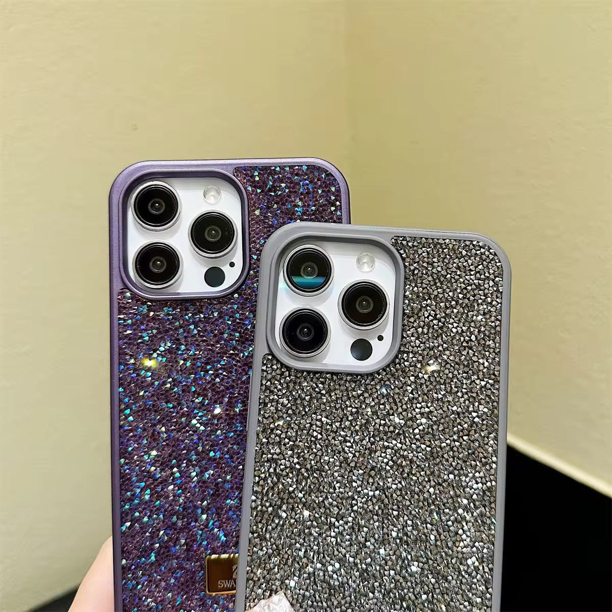 Protective Apple iPhone Back Cover - GlamAura Bling iPhone Case - Style 4