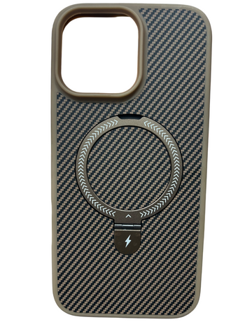 Carbon Fiber Texture TPU Magnetic Case for iPhone