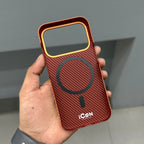 ICON CARBON CASE - ORANGE ( No. 3059 ) Mobile Case by CoverMeUp - Style 4