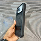 StripeVault Stand iPhone 17 Series Case