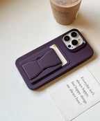Protective Apple iPhone Back Cover - Silicone Phone Case with Stand for Iphone - Style 2