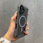 Bumper Case with Metal Button & Ring Protection MAGSAFE Mobile Case by CoverMeUp