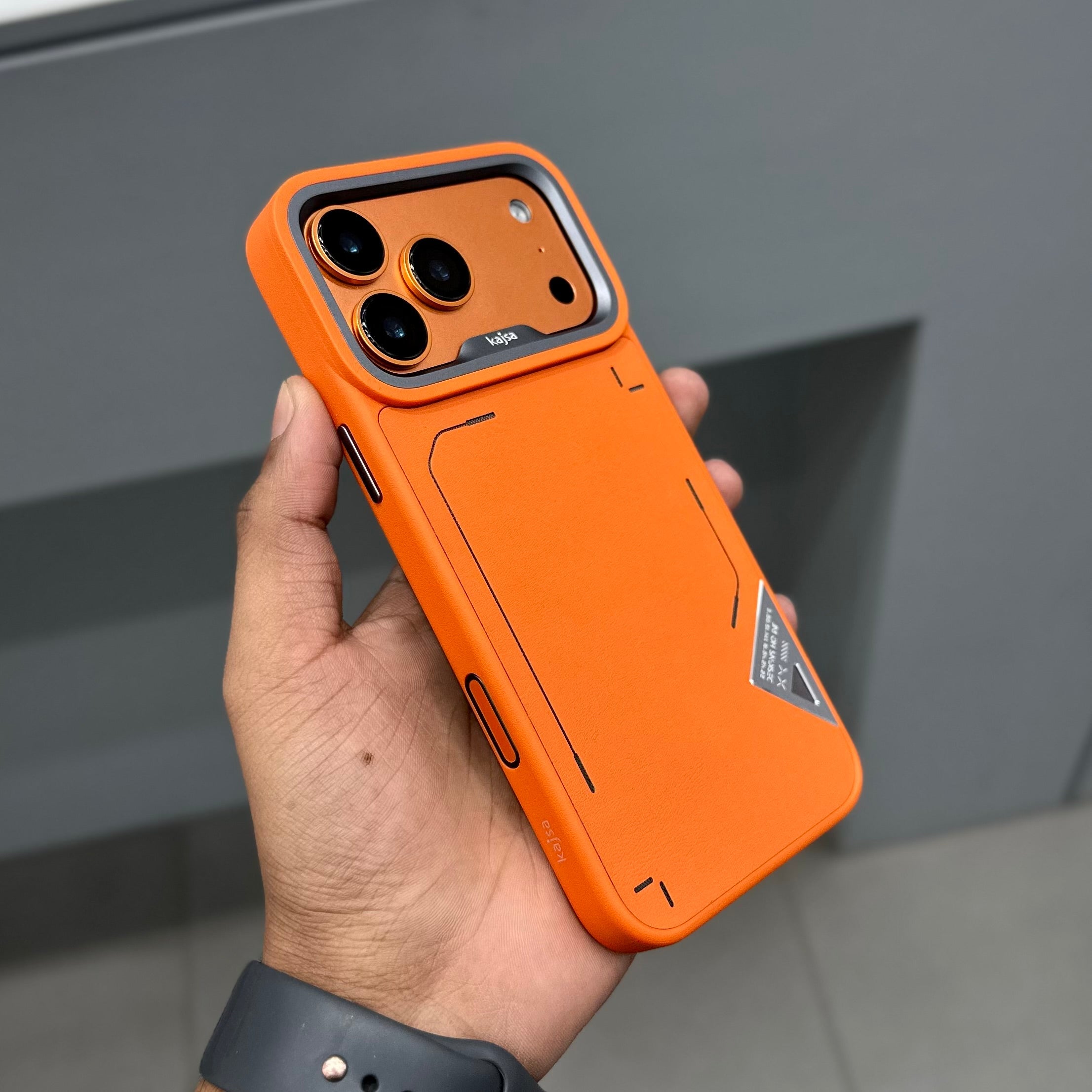 KAJSA FEAT NW CASE - ORANGE GREY ( No. 2603 ) Mobile Case by CoverMeUp - Style 2