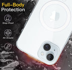 Protective Apple iPhone Back Cover - ANTI YELLOW MAGSAFE TRANSPARENT CASE FOR IPHONE - Style 4