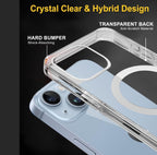 Protective Apple iPhone Back Cover - ANTI YELLOW MAGSAFE TRANSPARENT CASE FOR IPHONE - Style 2