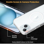 Protective Apple iPhone Back Cover - ANTI YELLOW MAGSAFE TRANSPARENT CASE FOR IPHONE - Style 5