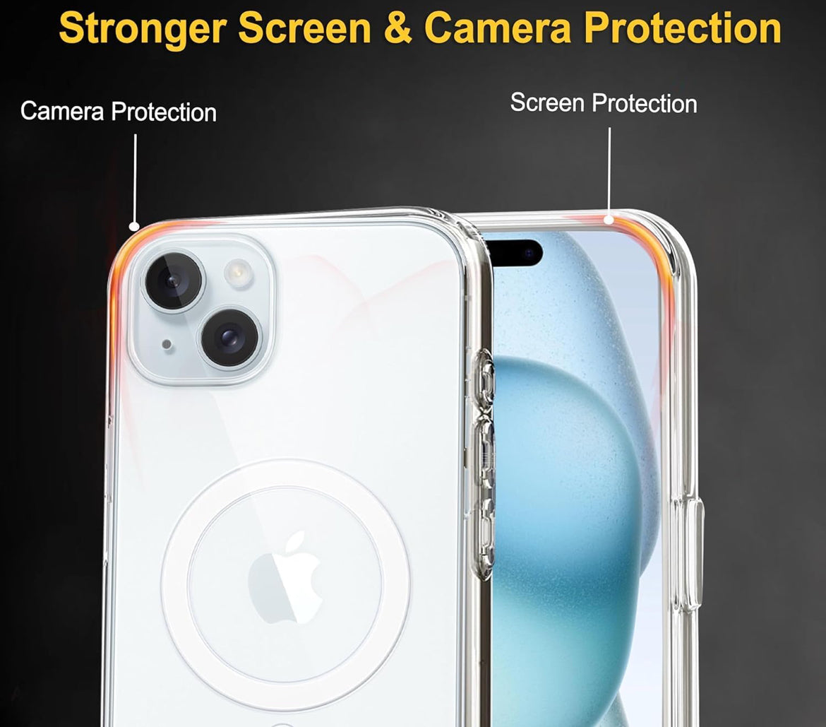 ANTI YELLOW MAGSAFE TRANSPARENT CASE FOR IPHONE