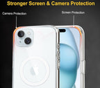 Protective Apple iPhone Back Cover - ANTI YELLOW MAGSAFE TRANSPARENT CASE FOR IPHONE - Style 3