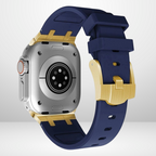 AP Sport Silicone Watch Band Strap for iWatch 42/44/45/49MM (NAVY BLUE) Mobile Case by CoverMeUp - Style 2