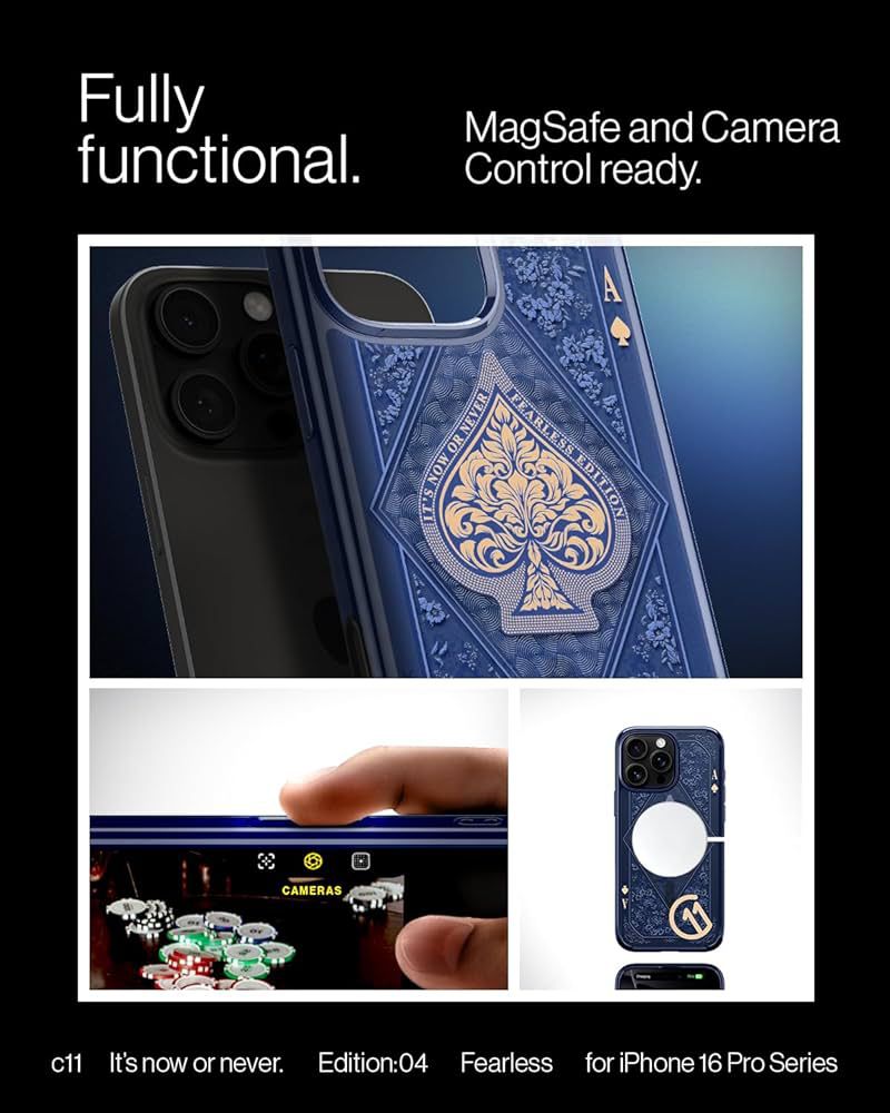 Ace of Spades Case for iPhone & Samsung– MagSafe + Camera Button Ready