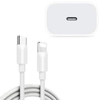 Protective Apple iPhone Back Cover - iPhone USB Type-C Power Adapter with Lightning Cable - Style 11