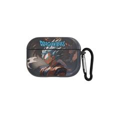 AirPods Pro & Pro 2 Case – Anime Warrior Energy Design | Smoke + Leather Finish