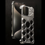 Protective Apple iPhone Back Cover - Aluminium Alloy Frameless Bumper Metal Case - iPhone - Style 4