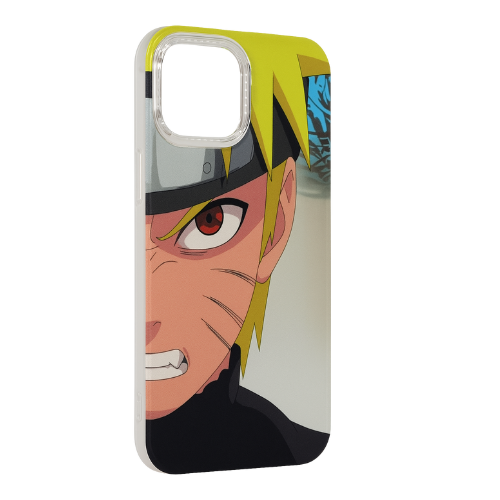 Anime Ninja Warrior iPhone 12 Case – Glossy Protective Cover Inspired by Classic Anime