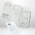Protective Apple iPhone Back Cover - Anti-Yellow Crystal IC MagSafe Working Case for iPhone 15/16 series - Style 2