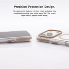 Protective Apple iPhone Back Cover - Anti-Yellow MagSafe Clear Case for iPhone with side grip - Style 6