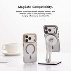 Protective Apple iPhone Back Cover - Anti-Yellow MagSafe Clear Case for iPhone with side grip - Style 4