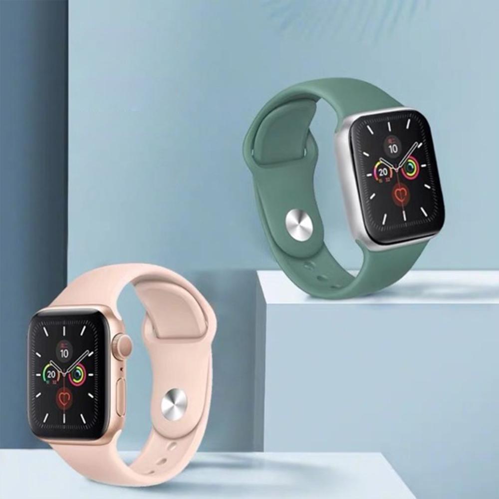 Coteetci ® Silicone Strap for Apple Watch - Green Mobile Case by CoverMeUp - Style 3