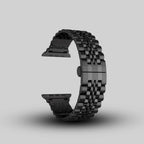 Coteetci ® Stainless Steel Band for Apple Watch [42/44/45/49MM] - Black Mobile Case by CoverMeUp - Style 2