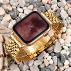 Coteetci ® Stainless Steel Band for Apple Watch [42/44/45/49 MM] - Golden Mobile Case by CoverMeUp