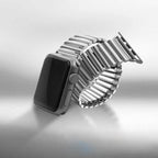 Apple Watch Stretchable Stainless Steel Band [42/44MM] - Silver Mobile Case by CoverMeUp - Style 2