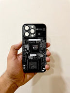 Protective Apple iPhone Back Cover - Apple Chipset Circuit iPhone Case – Mechanical Motherboard Tech Design - Style 2