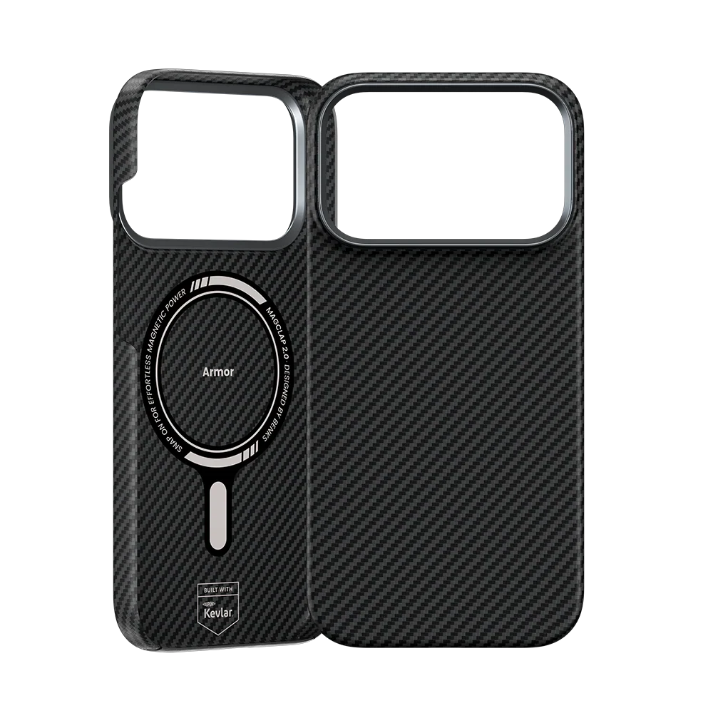 BENKS ArmorAir Case built with Kevlar® 600 D for iPhone 17 Pro Max (Black)