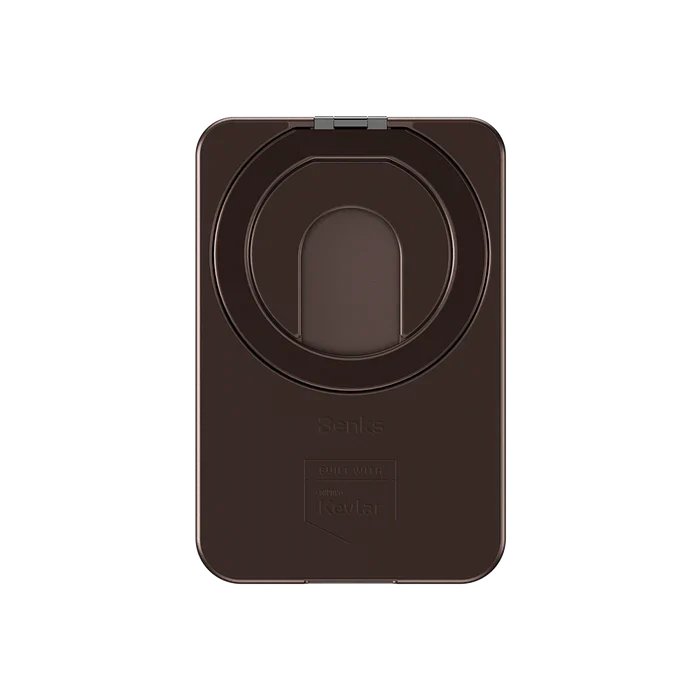 BENKS Armor Go Magnetic Wallet Stand (Brown/Green)