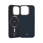 Protective Apple iPhone Back Cover - BENKS ArmorGrid ArmorAir Case Built with Kevlar® for iPhone 16 Pro Max (BLUE) - Style 2