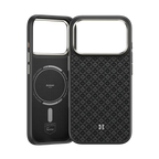BENKS ArmorGrid ArmorPro Case built with Kevlar Carbon Fibre for iPhone 17/18 Pro & Pro Max - iPhone 17 Pro Max / 18 Pro Max - BLACK
