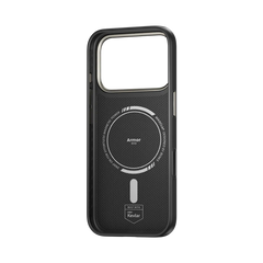 BENKS ArmorGrid ArmorPro Case built with Kevlar® Carbon Fibre for iPhone 17 Pro (BLACK)