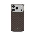 BENKS Armor Grid Armor Air Case built with Kevlar® Case for iPhone 17 Pro Max (Brown)