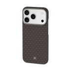 BENKS Armor Grid Armor Air Case built with Kevlar® Case for iPhone 17 Pro Max (Brown)
