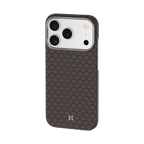 BENKS Armor Grid Armor Air Case built with Kevlar Case for iPhone 17/18 Pro & Pro Max - iPhone 17 Pro Max / 18 Pro Max - Brown
