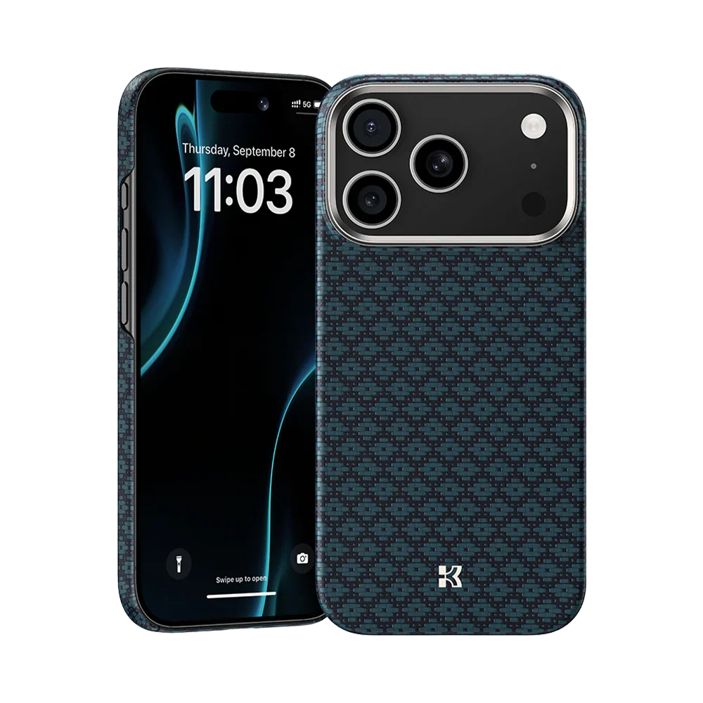 ArmorGrid ArmorAir Case built with Kevlar Carbon Fibre for iPhone 17/18 Pro & Pro Max - iPhone 17 Pro Max / 18 Pro Max - Blue