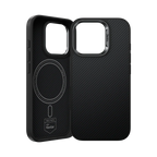 Protective Apple iPhone Back Cover - BENKS Armor Pro Carbon Fibre Case built with Kevlar® 600D for iPhone 16 Pro Max - Style 2
