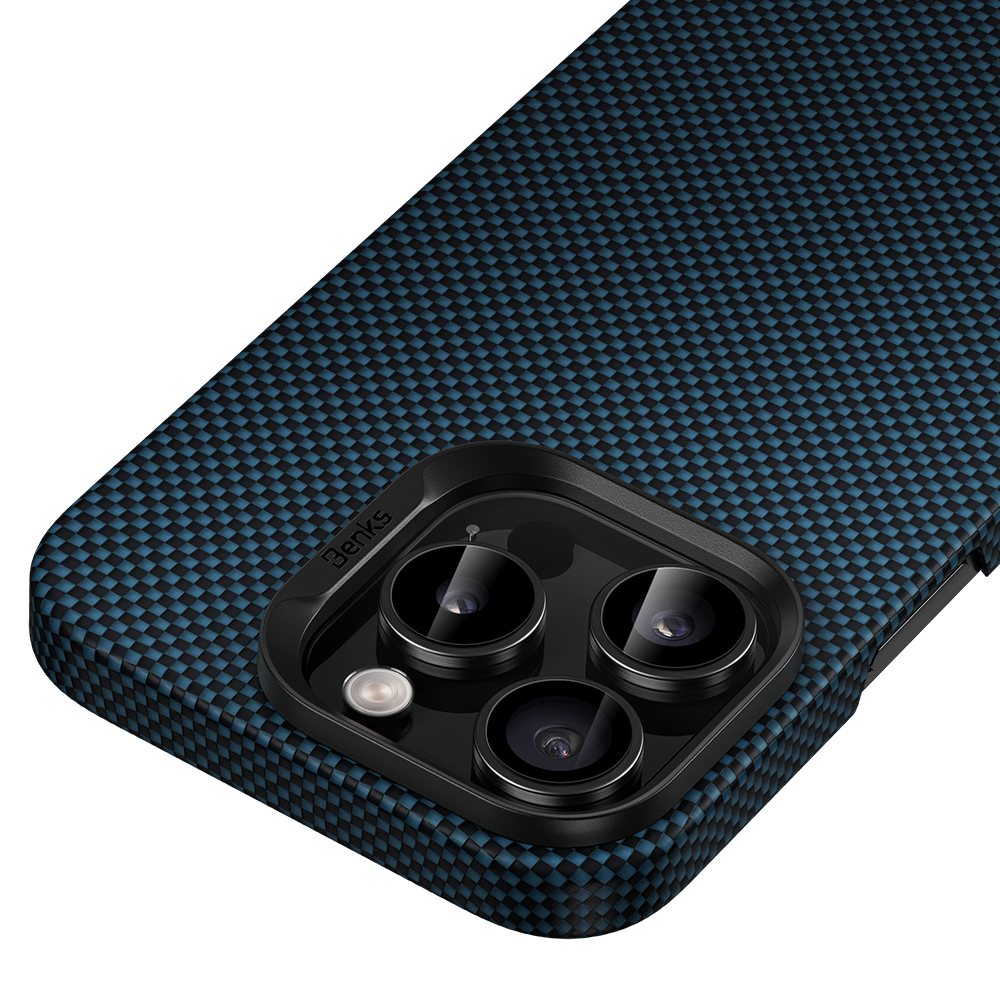 BENKS ArmorTint Case built with Kevlar® for iPhone 16 Pro (Ice Blue)