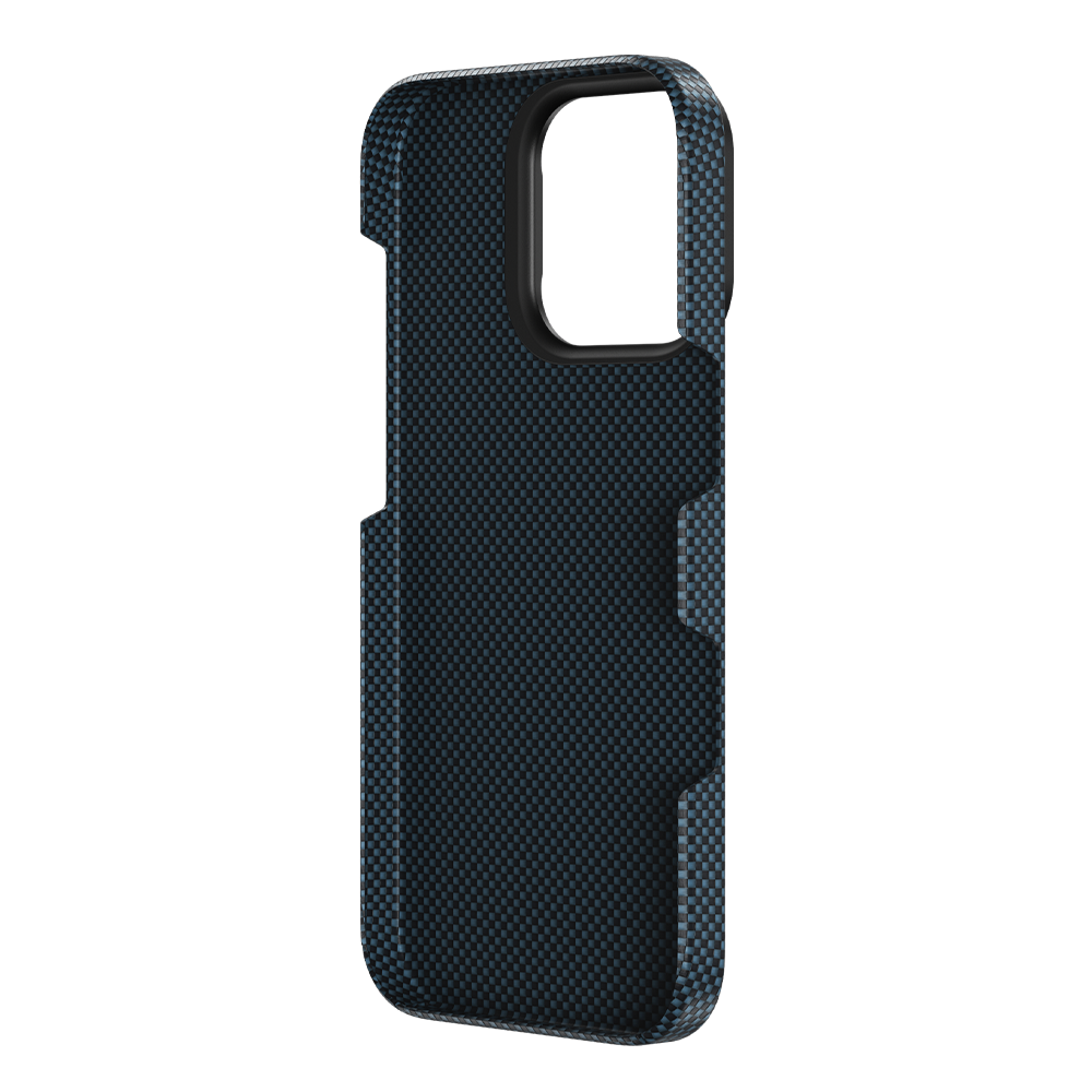 Protective Apple iPhone Back Cover - BENKS ArmorTint Case built with Kevlar® for iPhone 16 Pro (Ice Blue) - Style 4
