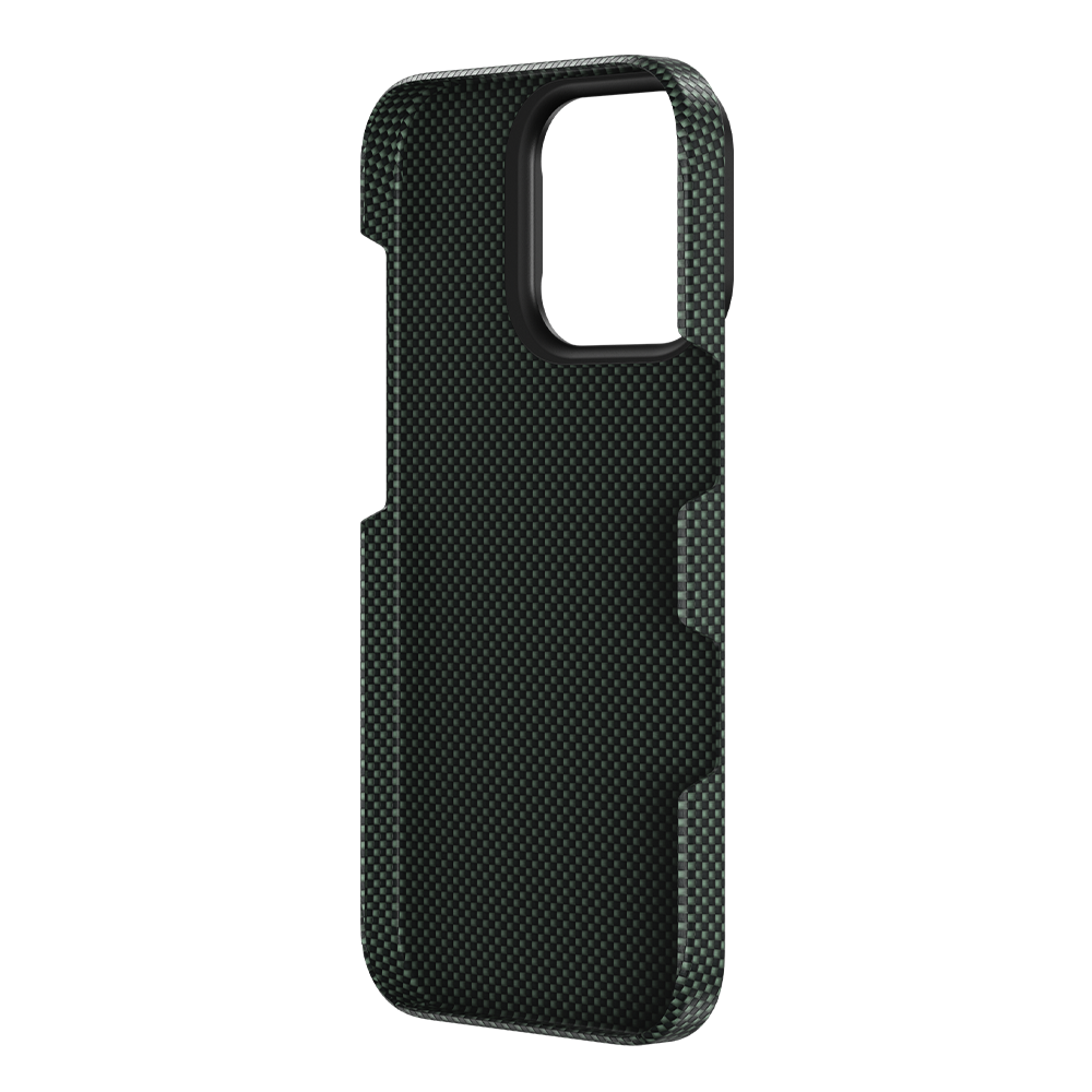 Protective Apple iPhone Back Cover - BENKS ArmorTint Case built with Kevlar® for iPhone 16 Pro (Green) - Style 6