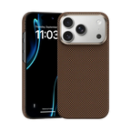 BENKS ArmorTint Case built with Kevlar® Carbon Fibre for iPhone 17 Pro Max (Brown)