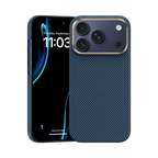 BENKS ArmorTint Case built with Kevlar® Carbon Fibre for iPhone 17 Pro Max (Blue)