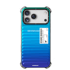 Protective Apple iPhone Back Cover - Gradient Color 3D Ribbed Design Case For iPhone - Style 20