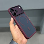 NY E CLASS FROSTED MAGSAFE CASE WINE RED ( No. 3827 )