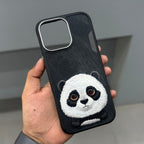 Nimmy Premium Embroidered Leather Case - NIMMY PANDA CASE - 16 SERIES - BLACK ( No. 3496 ) - Style 3