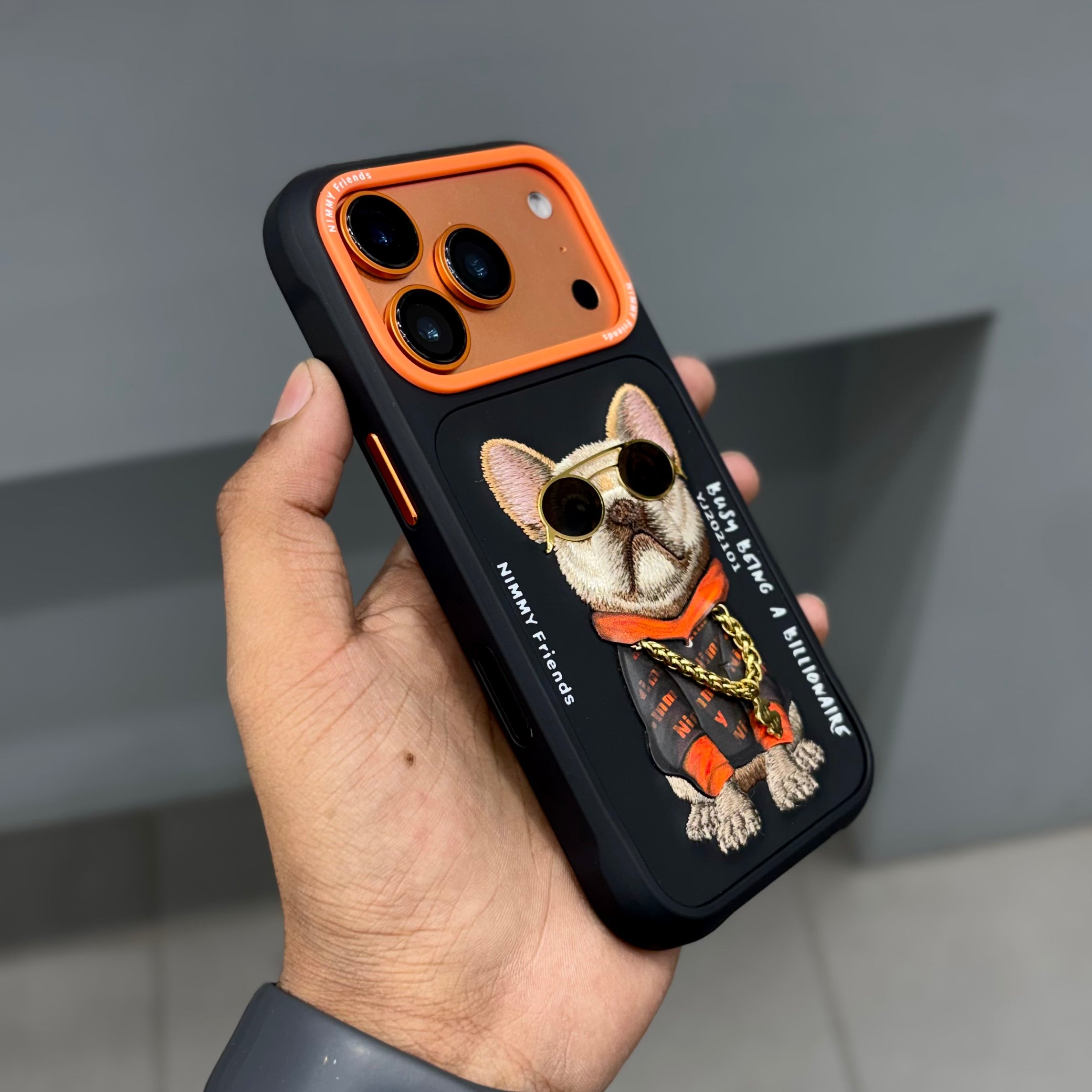 NIMMY DOG CHAIN CASE-BLACK ( No. 2530 )